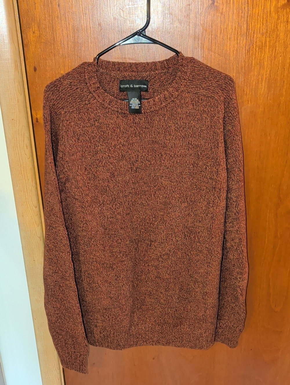 croft & barrow Men's Burnt Orange Crewneck Sweater